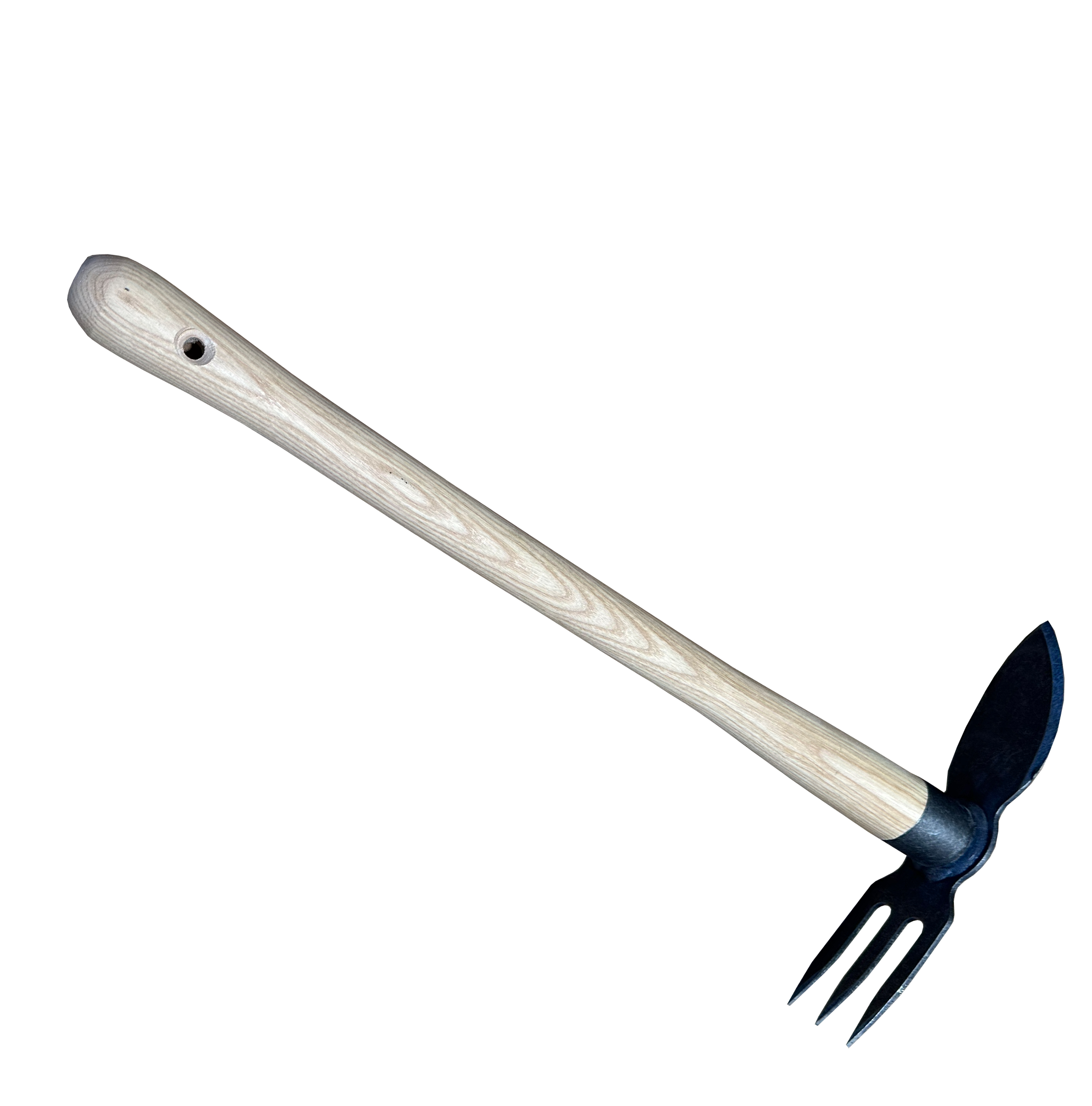 Double hoe heartshaped / 3 tine with 50cm handle